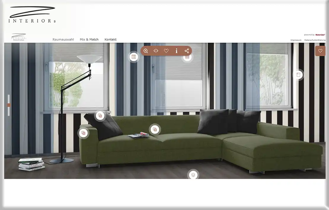 Materialo virtueller Stoffkatalog
