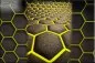 Preview: Hexagon gestickt